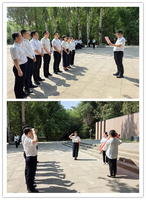 7月1日，在棗園為人民服務(wù)講話紀(jì)念廣場重溫毛澤東《為人民服務(wù)》講話內(nèi)容、重溫入黨誓詞.jpg